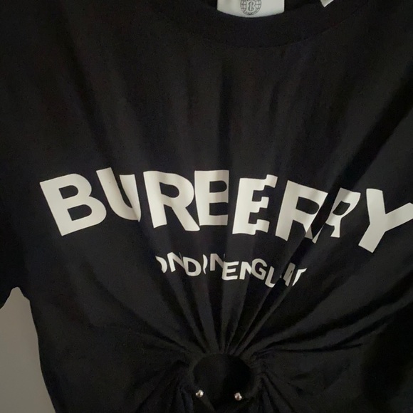 Burberry
Virginia Logo T-Shirt w/ Gathered Cutout - Picture 1 of 5